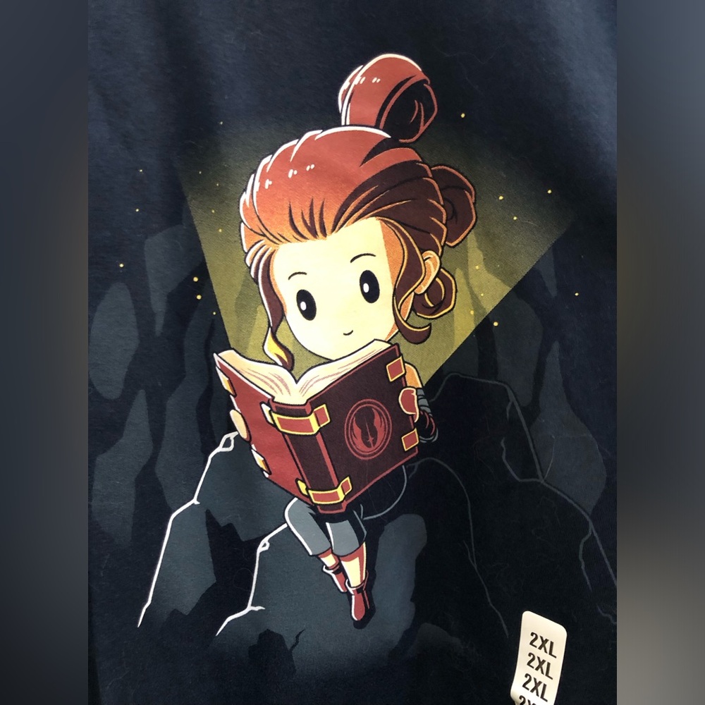 Star Wars Black T-Shirt with Character Princess Leia from the Star Wars